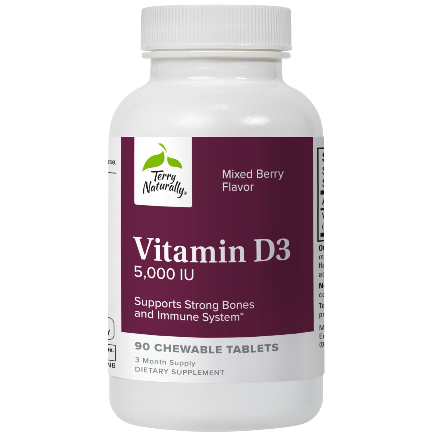Terry Naturally D3 5000 IU 90 Chewables
