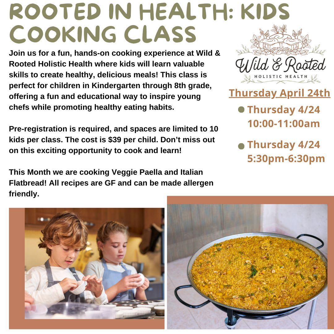 Cooking Class 3/15 10-11am Saturday