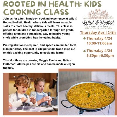 Cooking Class 3/15 10-11am Saturday