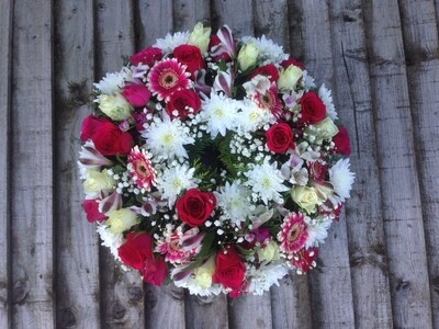 Wreath Ring Mixed Flowers 14"