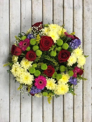 Wreath Ring Mixed Flowers 12"