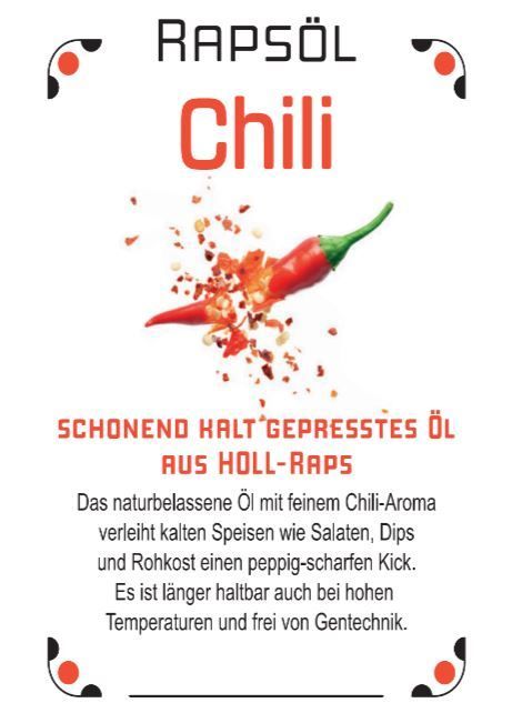 Rapsöl Chili 0,25l