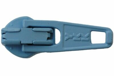 YKK Schieber für 3 mm Spiral Reißverschlüsse automatik Farbcode 542  hellblau.