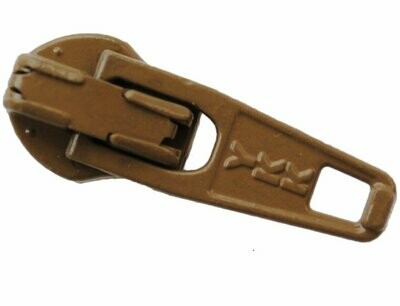 YKK Schieber für 3 mm Spiral Reißverschlüsse automatik Farbcode 573  beige dunkelbeige.