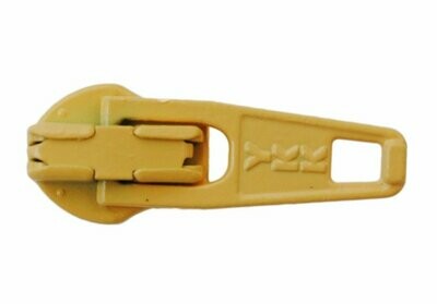 YKK Schieber für 3 mm Spiral Reißverschlüsse automatik Farbcode 178  gelb.