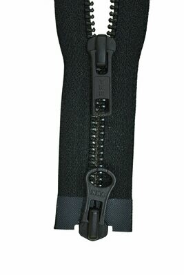 YKK Reißverschluss  Zweiwege 5mm Metall geschwärzt Farbcode 580 Schwarz.