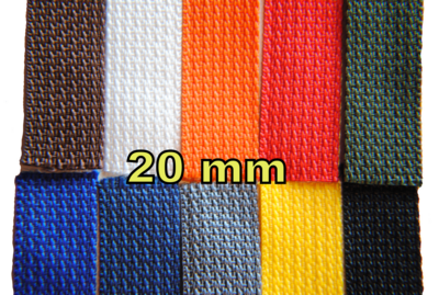 Gurtband 20 mm verschiedene Farben