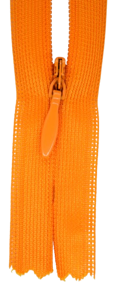 Verdeckter Reißverschluss nicht teilbar orange 724 Verdeckter Reißverschluss nicht teilbar orange 724