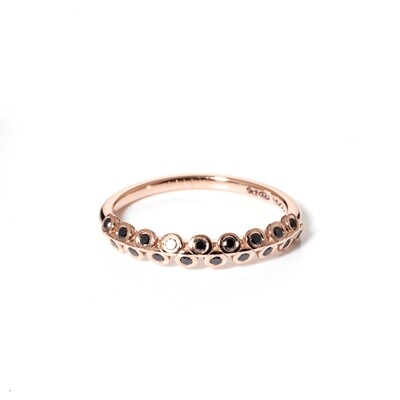 Naamah Rose Gold Black Diamond Ring Naamah Rose Gold Black Diamond Ring