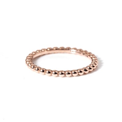 Medium Rose Gold Bobble Band Ring | L Medium Rose Gold Bobble Band Ring | L