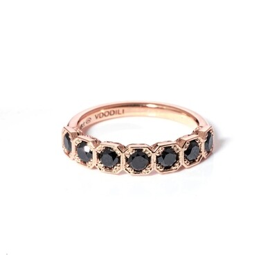 Harmony Rose Gold Black Diamond Ring Harmony Rose Gold Black Diamond Ring