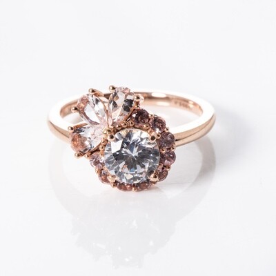14K Rose Gold Cubic Zirconia Ring 14K Rose Gold Cubic Zirconia Ring