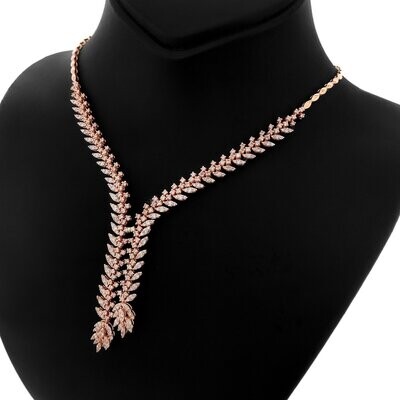 IGI Certified 6.64 Carat Pink Diamonds Necklace