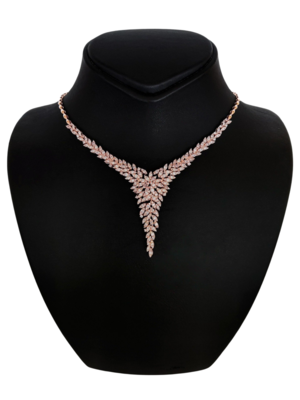 IGI Certified 5.32 Carat Pink Diamonds Necklace