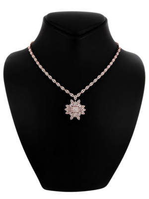 IGI Certified 2.57 Carat Pink Diamonds Necklace