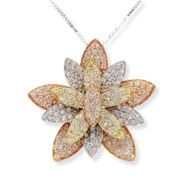 Wild Flower Diamond Pendant