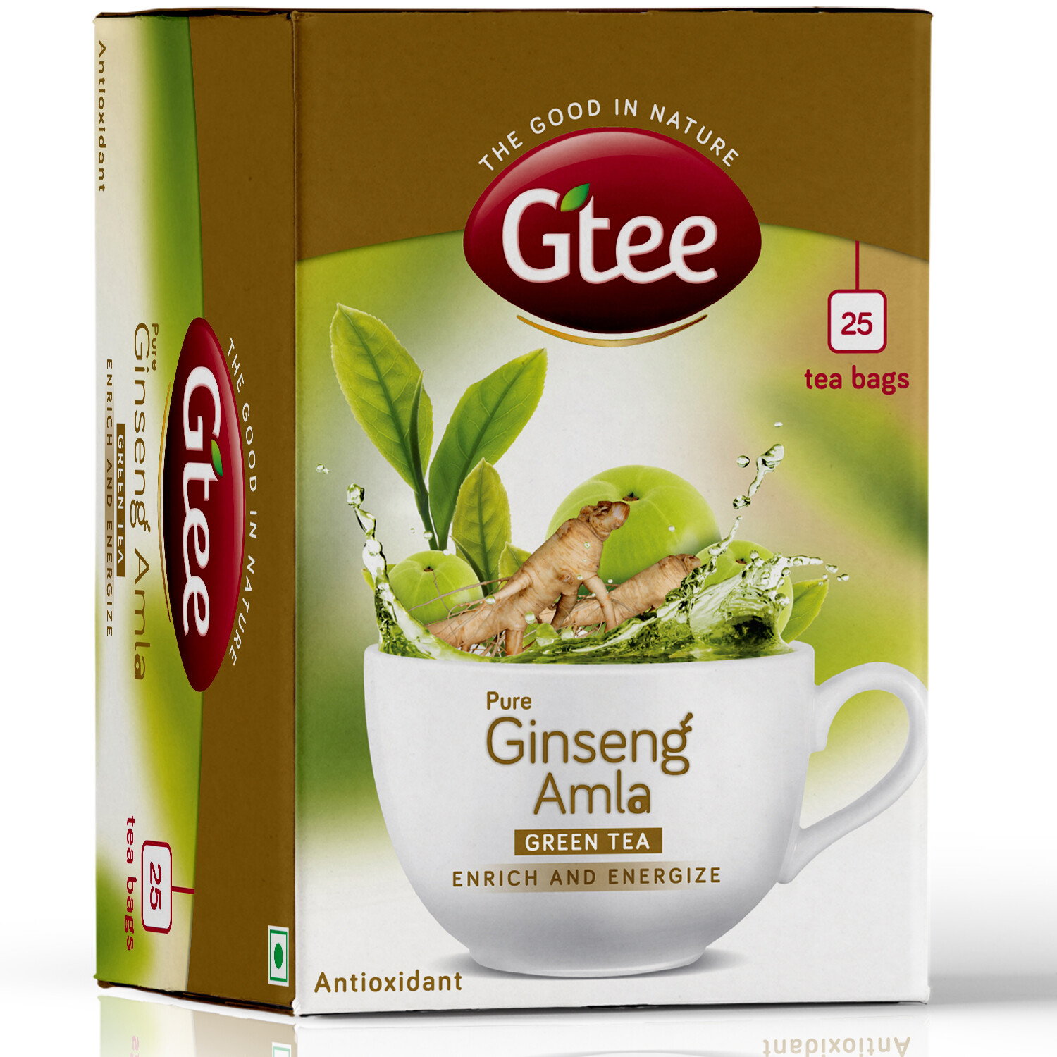 GTEE Green Tea - Ginseng Root & Amla