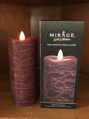 Mirage Flameless Candle 7in /Pomegranate *