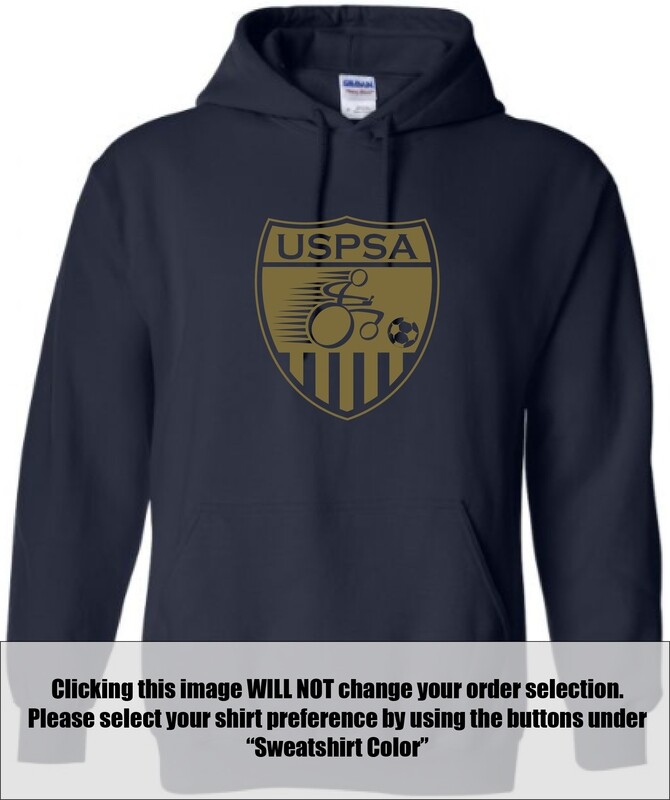 Heavy Blend Hooded Sweatshirt - GOLD USPSA Shield