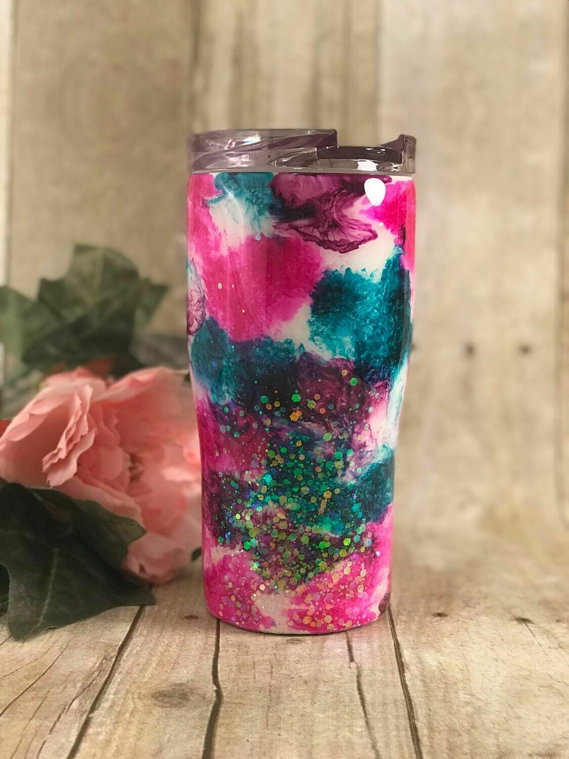 20oz Modern Curve Alcohol Glitter Tumbler