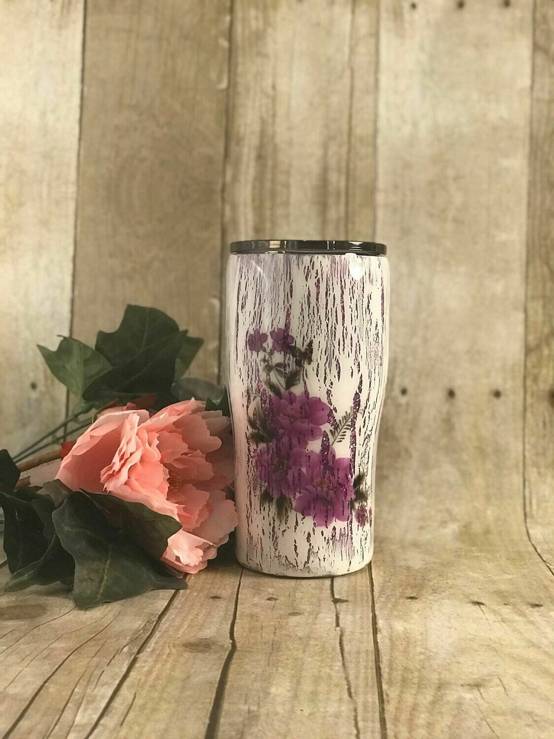 20oz Modern Curve Purple Crackle Tumbler