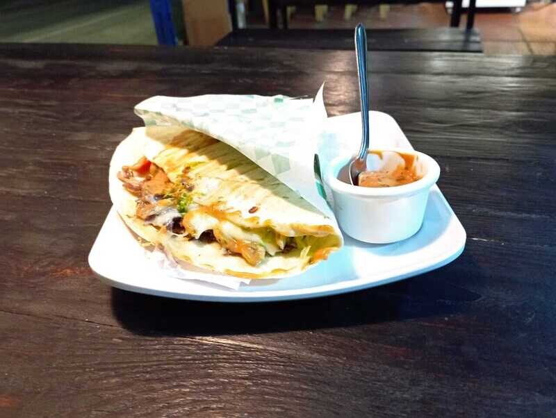 WRAP HUEVOS REVUELTOS + 5 VEGETALES + QUESO