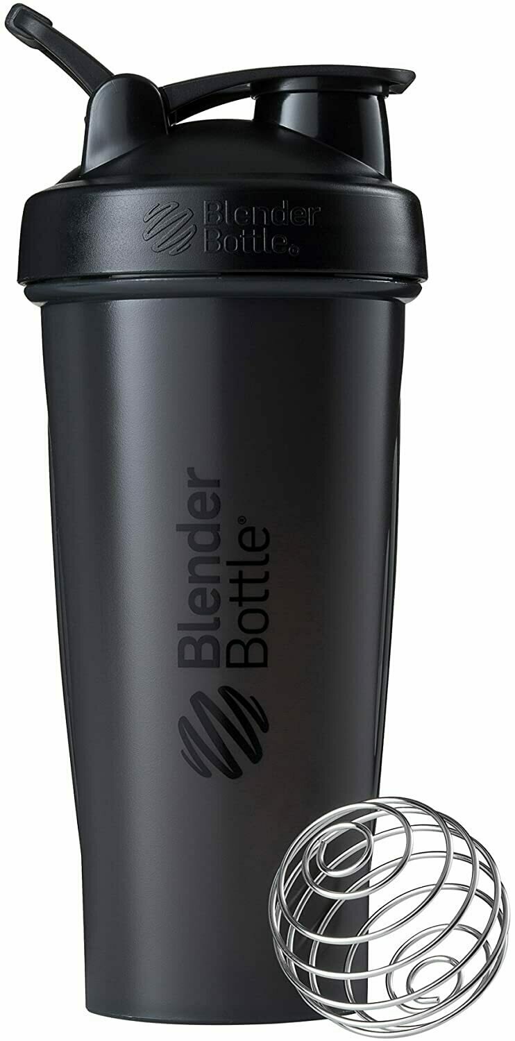 BlenderBottle Classic Lifting Shaker Cup, 28 oz Hand Pulling