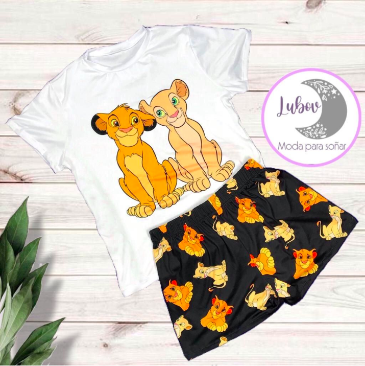 Simba y Nala Pijama