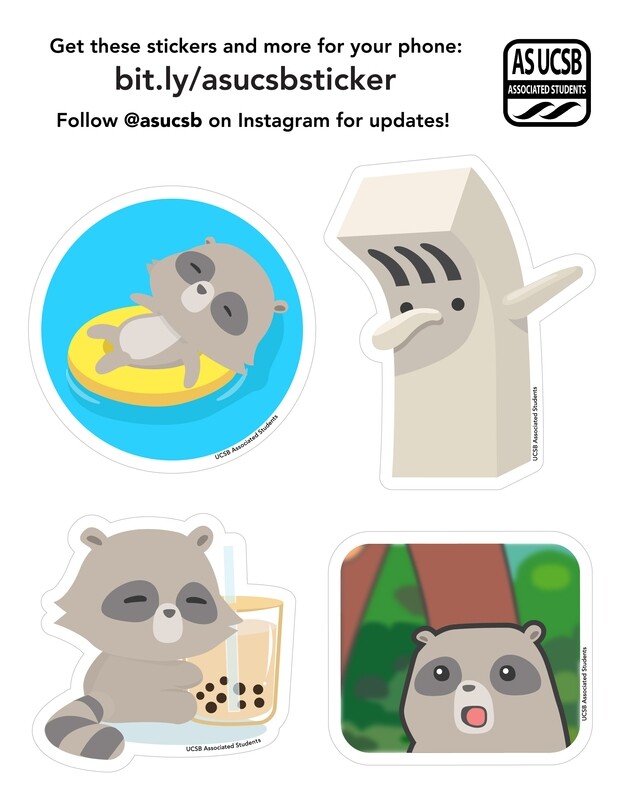 AS UCSB Sticker Sheet