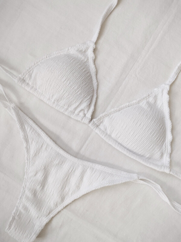 Bikini bambula blanco