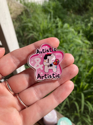 Autistic And Artistic Pin