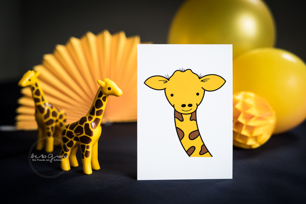 Postkarte Giraffe (A6)