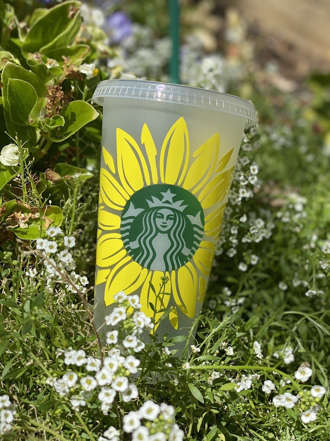 Sunflower Starbucks Cup (with Your Name)