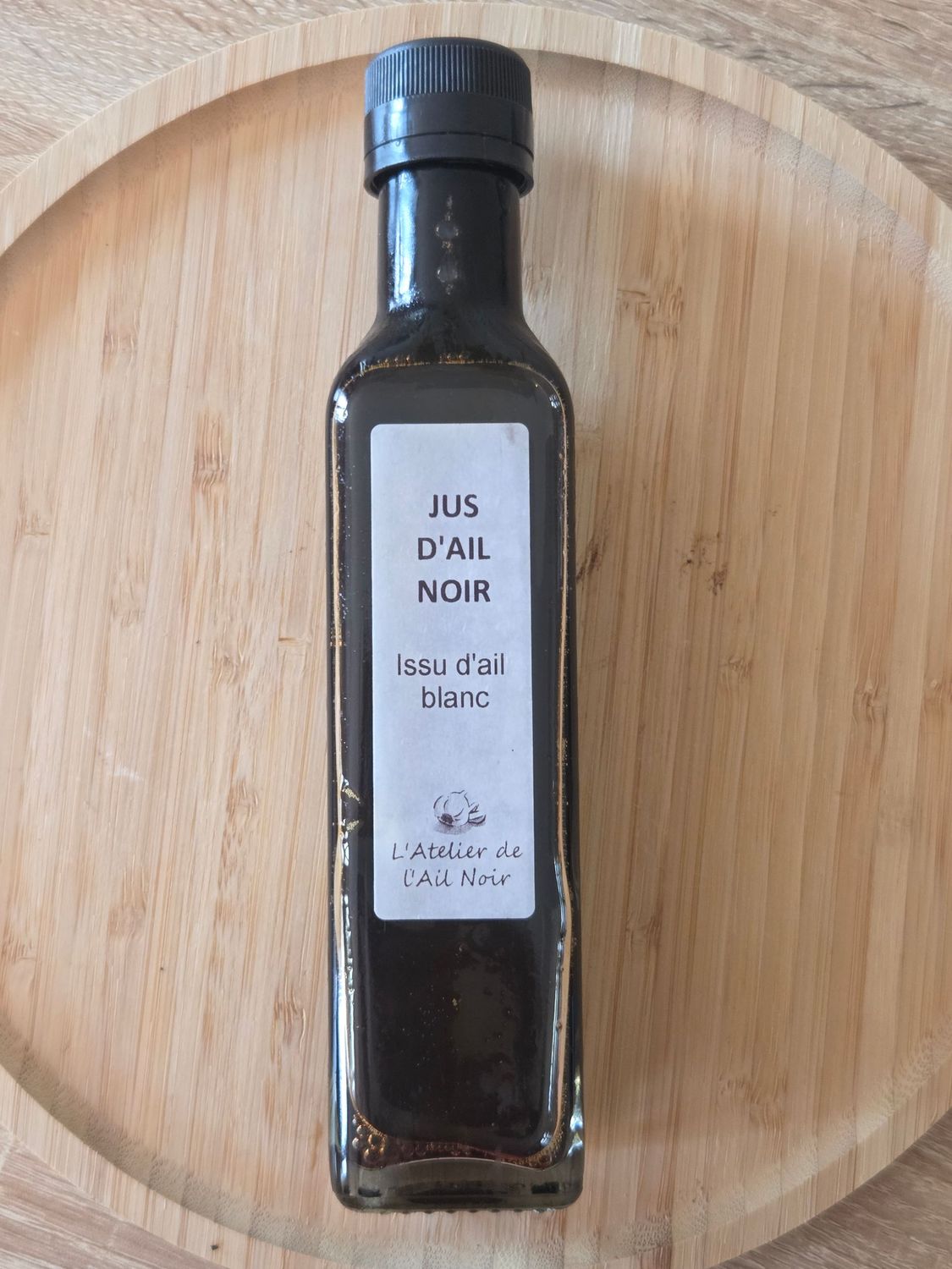 Jus d'ail noir issu d'ail blanc 250ml Jus d'ail noir issu d'ail blanc 250ml