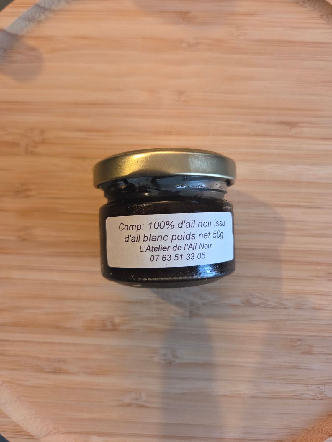 Pâte d'ail noir au naturel issu d'ail blanc 50gr Pâte d'ail noir au naturel issu d'ail blanc 50gr