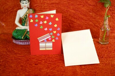 Handmade Greeting Card Assorted Colors