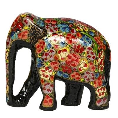 Handcrafted Kashmiri Paper Mâché Elephant Handcrafted Kashmiri Paper Mâché Elephant