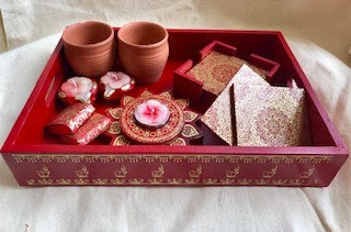 Tray with Coasters, Chocolate, Tealight Holder, Matkas