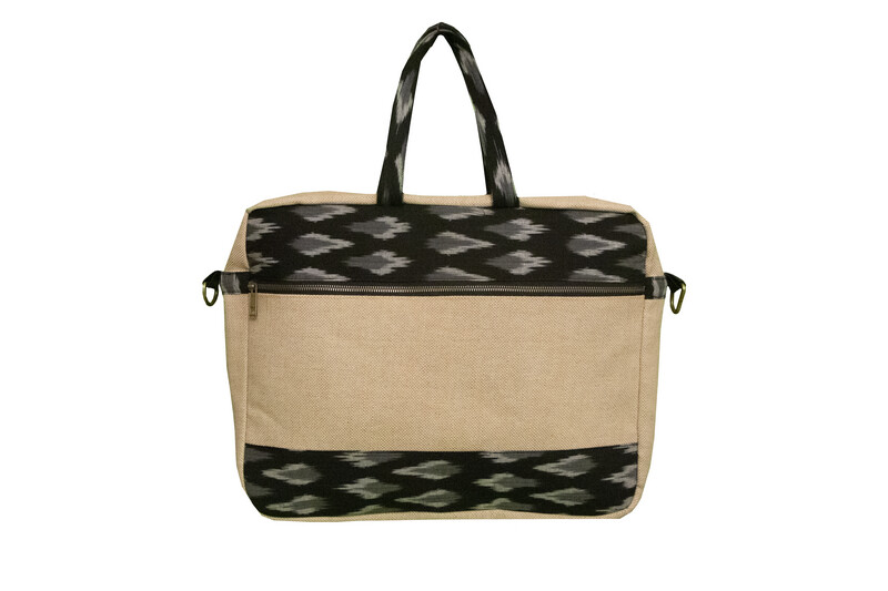 Ikat & Jute Laptop Bag