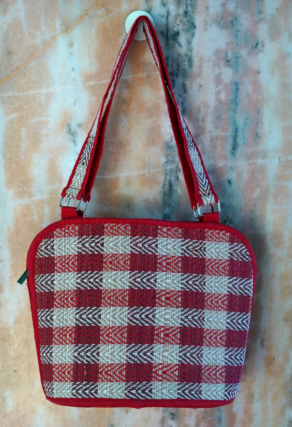 Madur Woven Handcrafted Lunch Box Bag - Multicolor
