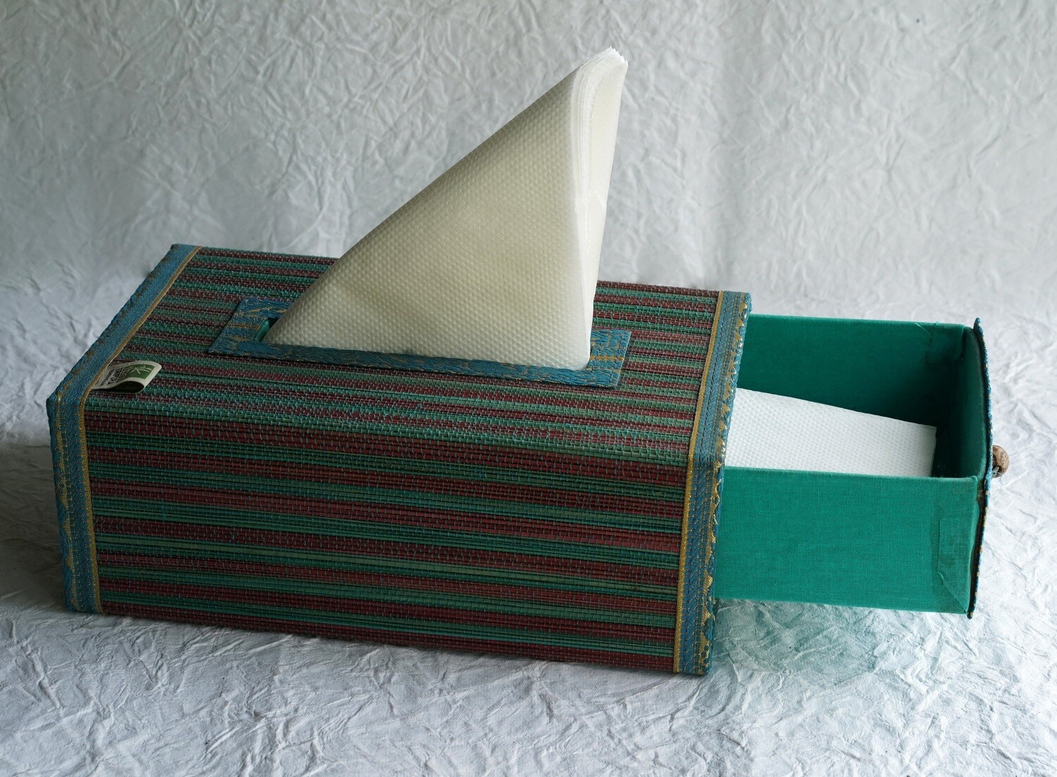Bamboo Handcrafted Woven Tissue Box