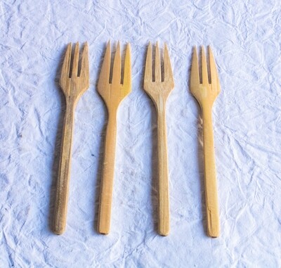 Bamboo Handcrafted Fork (Set Of 4)