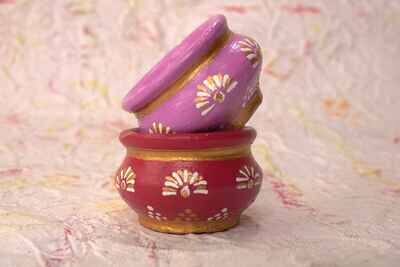Handpainted Colourful Matka Clay Diyas