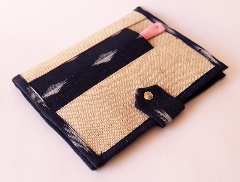 Ikat Jute Book Cover Diary