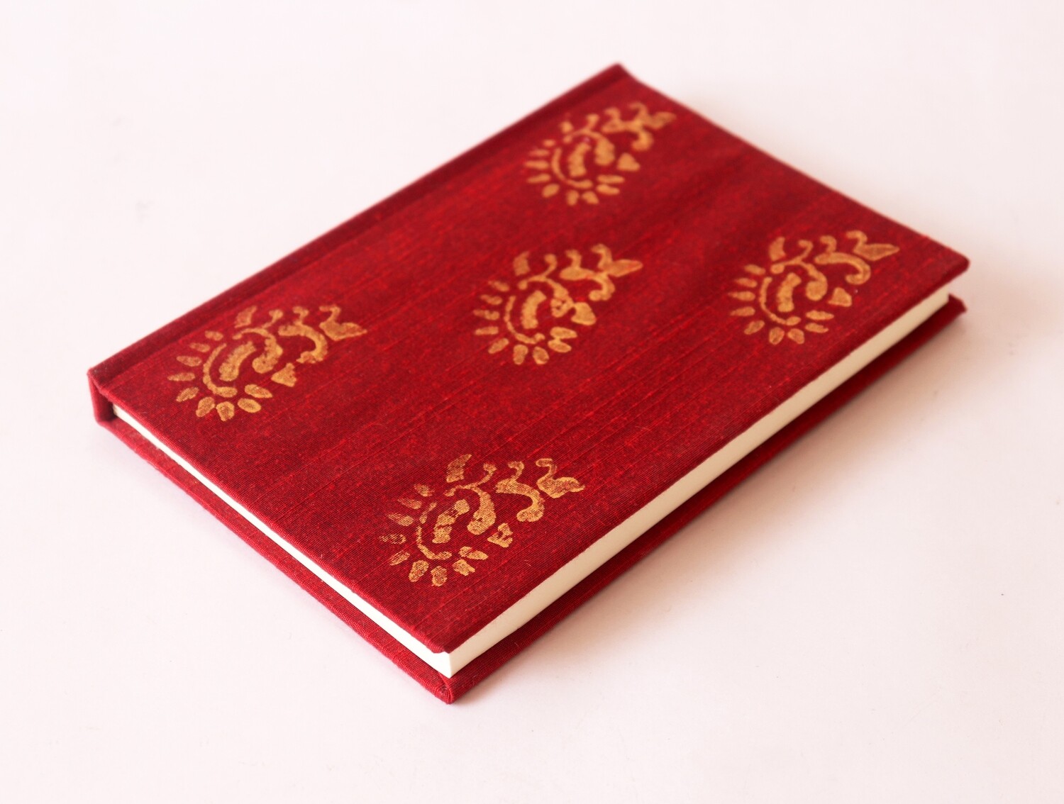 Raw Silk Block Printed Notebook M
