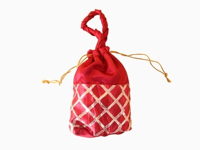 Raw Silk Potli Bag