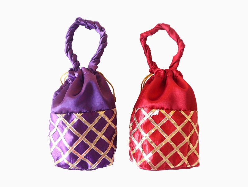 Raw Silk Potli Bag