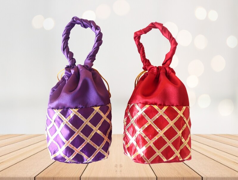 Raw Silk Potli Bag