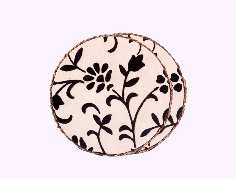 Paper Yarn Coasters (Set of 2)