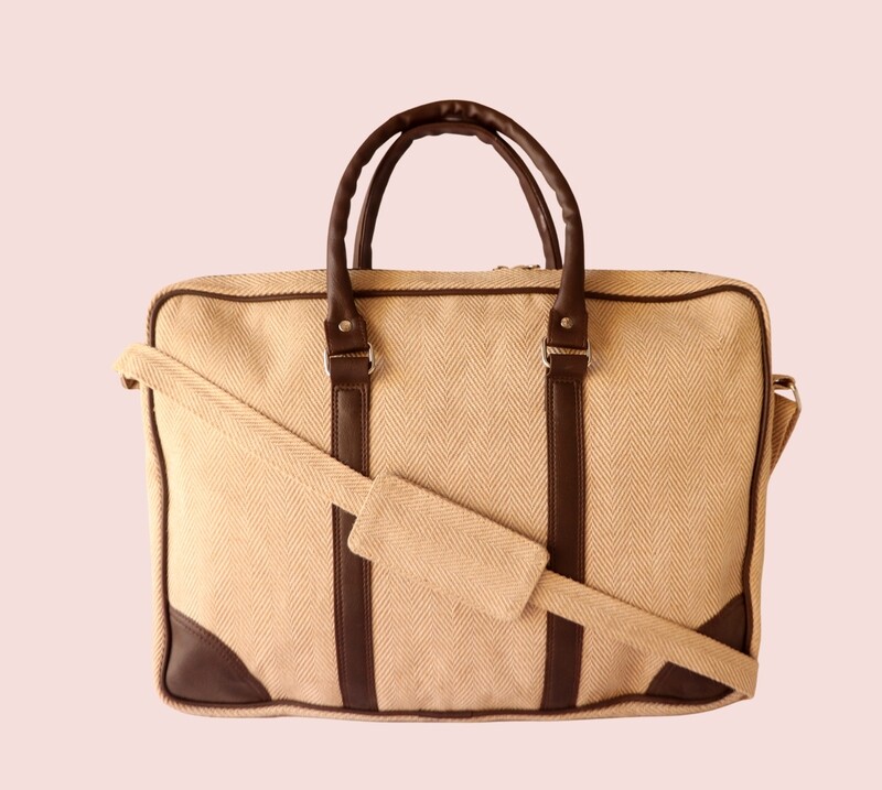Jute Edge Laptop Bag